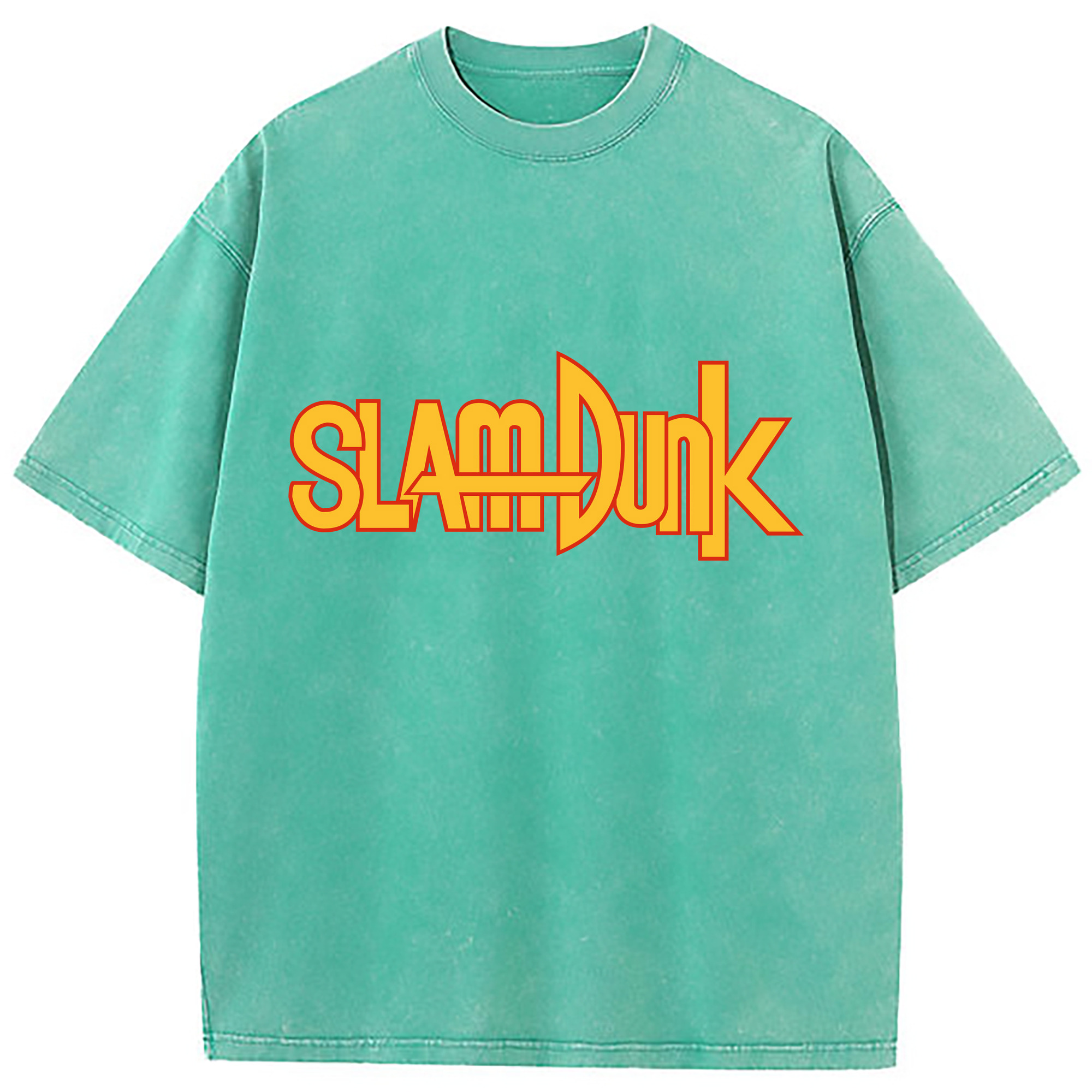（画像用） SLAM DUNK／スラムダンク 綿100% ヴィンテージ風 半袖Tシャツ（フロントプリント）